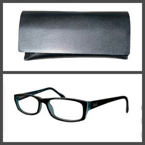 Dolce & Gabbana Black Turquoise & White Eyeglasses Frames DD 1212 1870